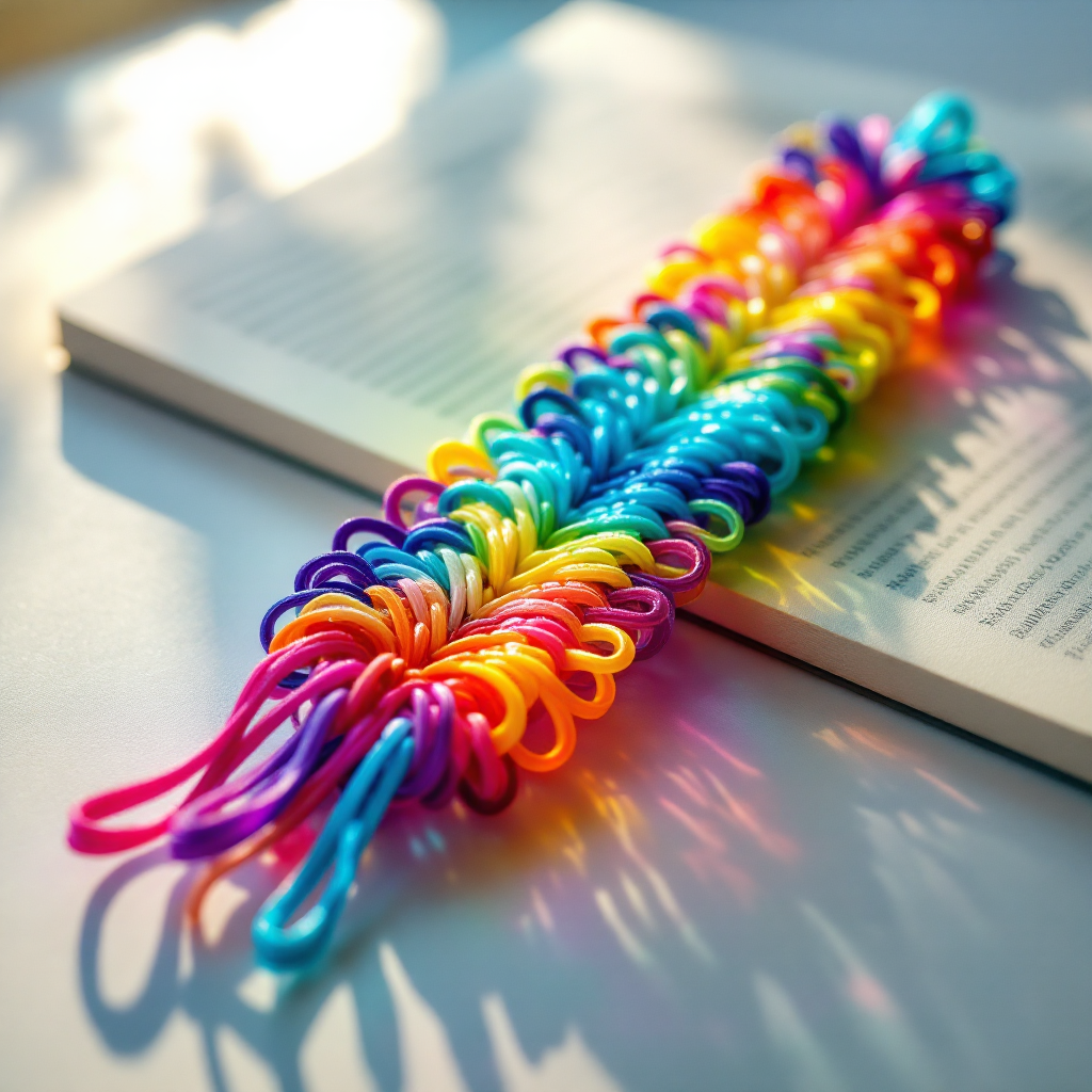 Radiant Rainbow Loom Bookmark - Rainbow Loom Bookmarks product image